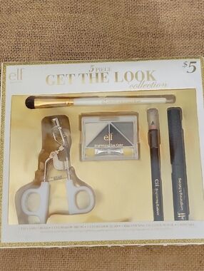 ELF Get The Look 5-Piece Eye Makeup Kit - Gold, White, Black